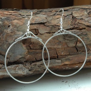 Handmade Silver Hoop Earrings