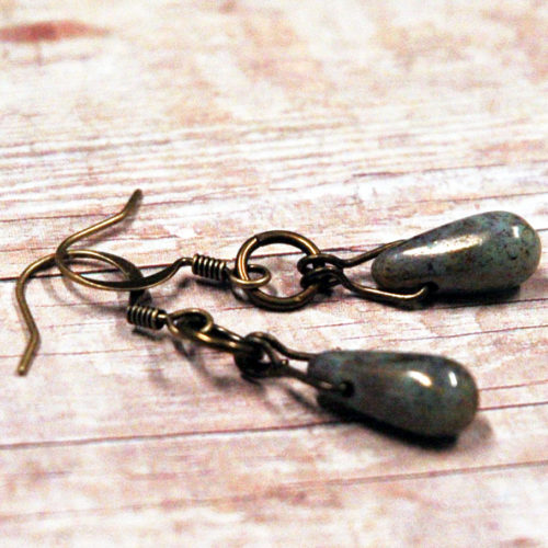 Czech Glass Beaded Drop Earring