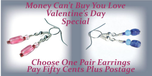 Valentines Day Earrings Promotion